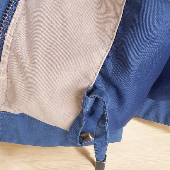 London Fog M Blue Coat Women Rain Jacket Raincoat Hooded Lined Pockets EUC - Picture 16 of 16